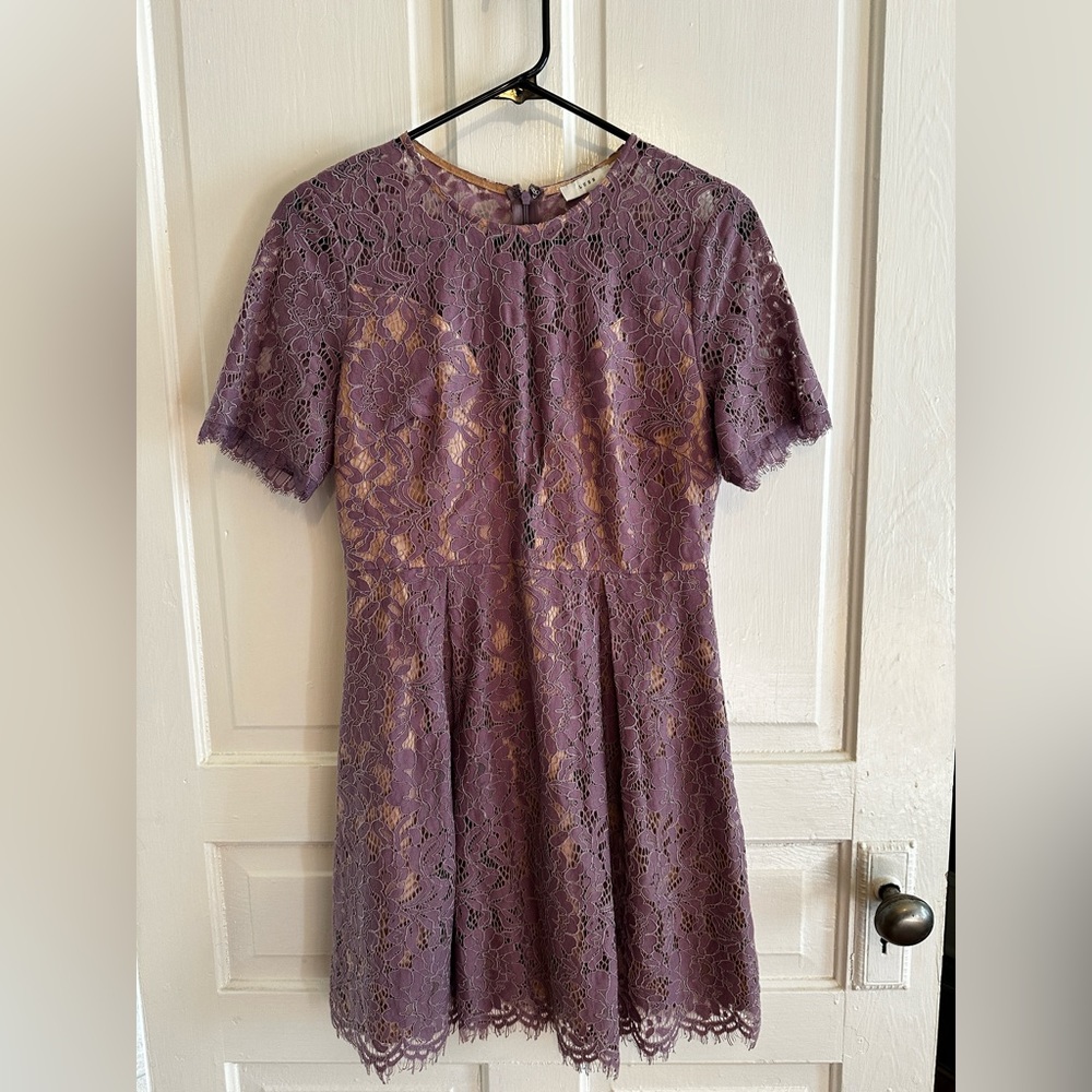 LUSH purple lacey cocktail dress